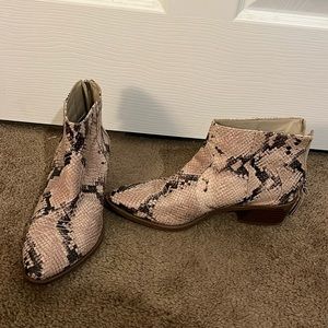 Snake skin boots